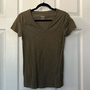 Mossimo Supply & Co Green Vneck Tshirt